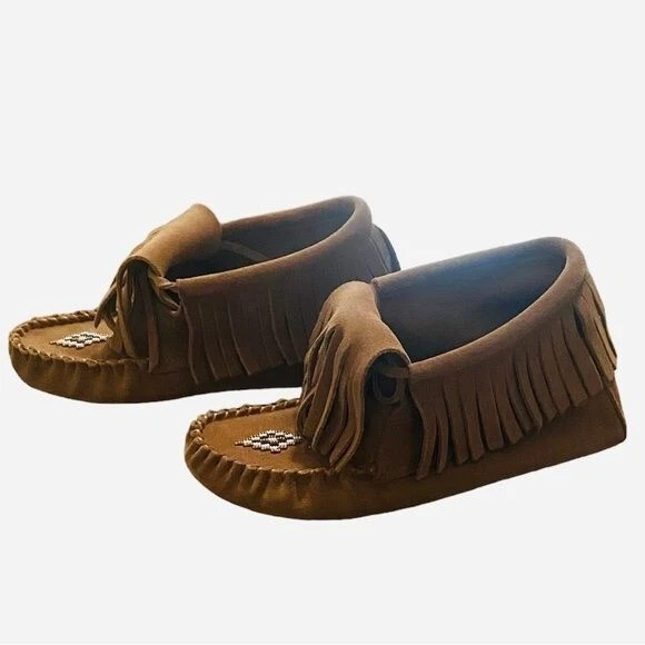 Manitobah Mukluks Suede Harvester Boot Moccasin Brown Womens Size