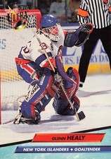 GLENN HEALY 1992-93 Fleer Ultra #126 New York Islanders Goalie Hockey Card