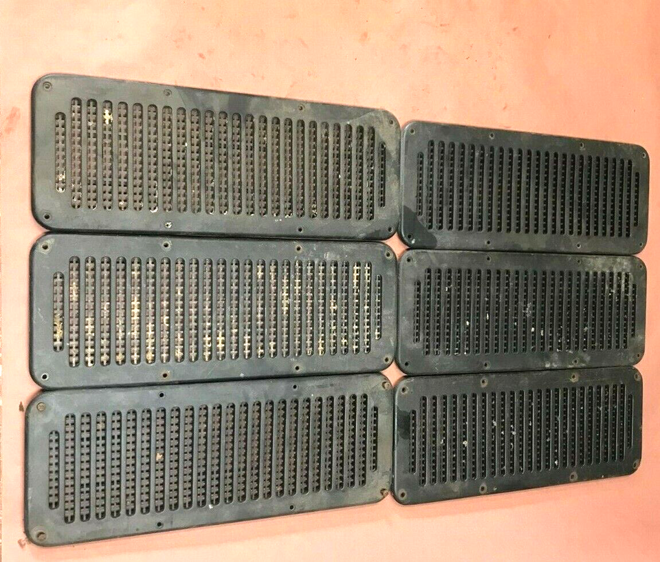 Jeep YJ Cowl Vent Black plastic 8 hole fits 8795 Wrangler FREE