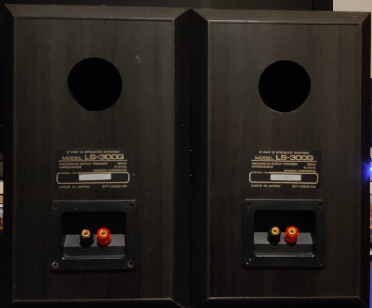 HIGH-END HEAVY SOLID SPEAKERS KENWOOD LS-300G MADE IN JAPAN 8.55