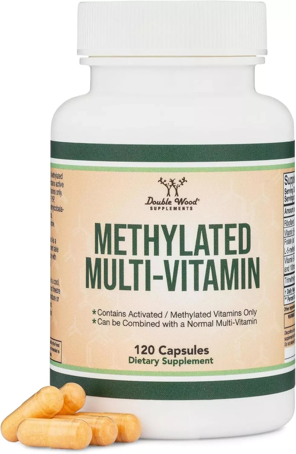 Men's Multivitamin, Methylated B-Vitamins, Clean Label & Vegan, High Strength Fo