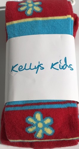 New Boutique Kelly's Kids Crazy Daisies Tights Size M 6 7 8 NIP NWT - Picture 2 of 3