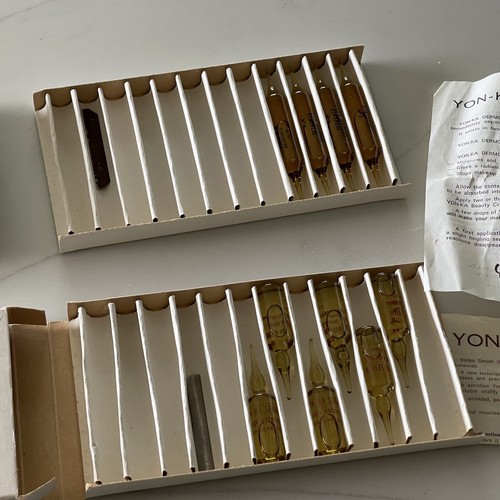 Yonka Yon-Ka Serum & Dermol Capsules Partial Boxes Old Formulas Vintage - Picture 8 of 8