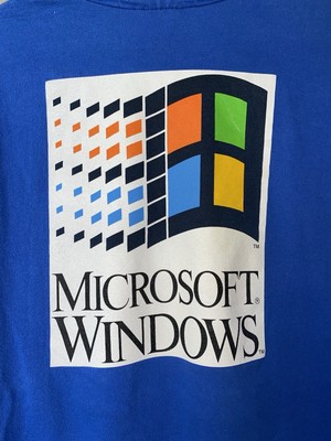 Vintage 90s Microsoft Windows Swat Team Shirt Sz XL Single Stitch 