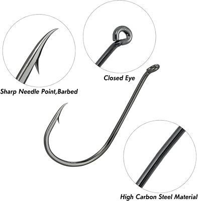 50/100pcs Octopus Fishing Circle Hooks #6-9/0 High Carbon Steel Saltwater Bass | eBay 50/100pcs Octopus Fishing Circle Hooks #6-9/0 High Carbon Steel Saltwater Bass | eBay