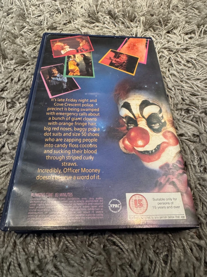 Killer Klowns from Outer Space VHS Big Box PAL RARE - Bild 2 von 2
