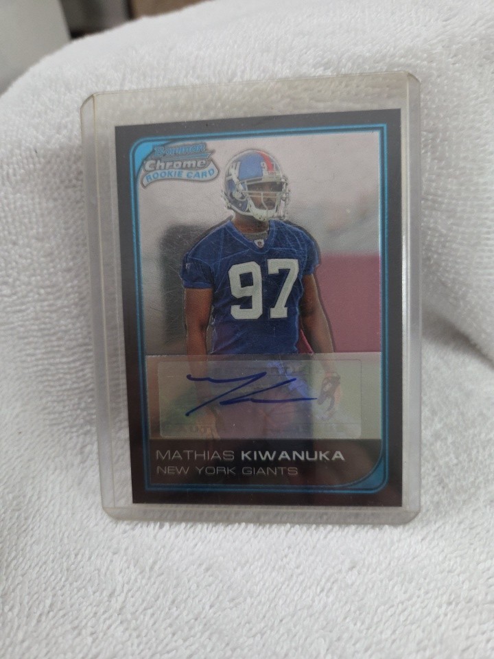 Mathias Kiwanuka Bowman Chrome #250 Autograph