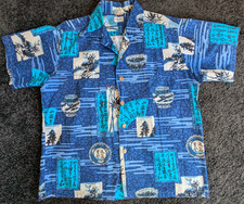 Vtg 1960s Seibu Los Angeles Japan Aloha Shirt Camp Button Front RARE