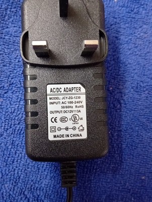 12 V/3 A DC UK Stecker Netzteil Adapter Transformator für LED CCTV ect 2 Stück