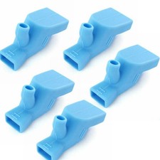 5 Pack Blue TPR Silicone Faucet Extender Flexible Water Spout Guide