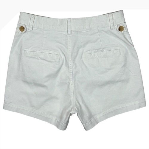 NILI LOTAN Women's White Cotton Stretch Utility Shorts Size 2 Made in USA - Picture 2 of 6