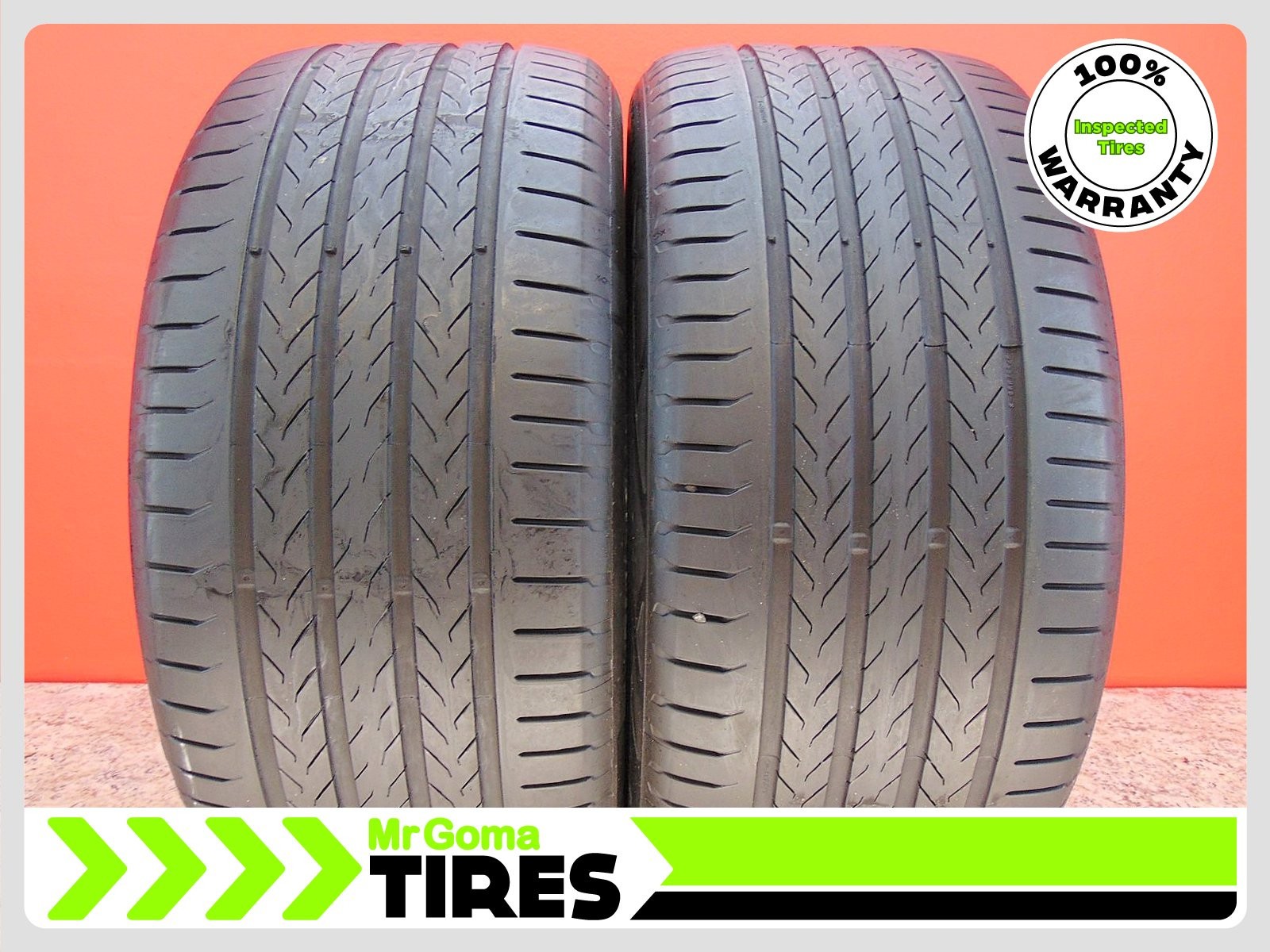 2 CONTINENTAL ECOCONTACT 6 Q MO XL 285/40R20 USED TIRES 6.8/