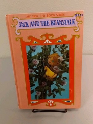 ''Jack and the Beanstalk'' HC My Tiny 3-D Book Series Japan Froebel-kan Lenticular
