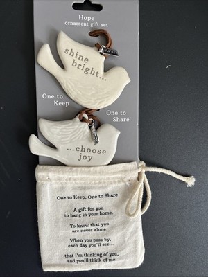 Demdaco Hope One To Keep One To Share Hanging Ornament - Sisters Always