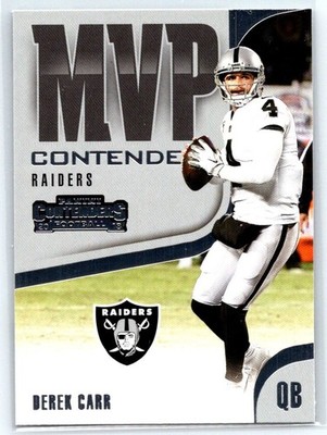 Derek Carr - 2018 Panini Contenders MVP Contenders #12 - Raiders Football Card
