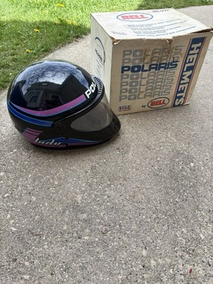 Vintage Polaris Indy Helmet With Box Size Large