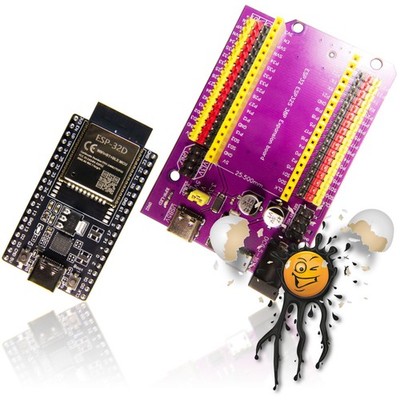 ESP32 DevKitC V4 ESP32-D 38Pin WROOM32 USB-C CP2102 32Mb/4MB Adapter Board