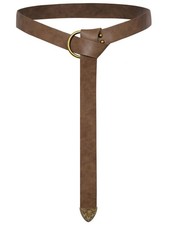 Medieval Leather Belt Renaissance Pirate Viking Accessory One Size, Brown