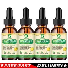 Organic Magnesium Liquid Drops for Sleep/ Anxiety Relief 500mg High Absorption