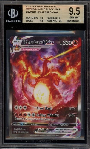 Pokemon Charizard VMAX Ultra-Premium Coll. Full Alt Art Promo SWSH261 BGS 9.5