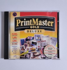 PrintMaster Gold Deluxe v4.0 CD-ROM 1997 Mindscape Windows 95 3.1 Vintage