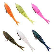 T Tail Baits Slow Sinking Soft Lures Swimbait Simulation Baits with T Shape Tail