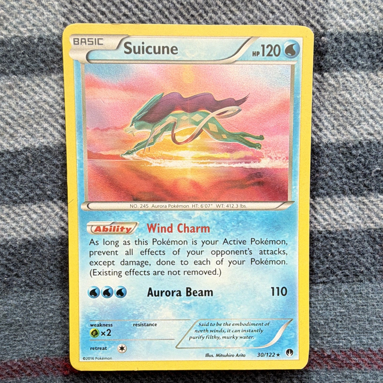 Suicune 30/122 Holo Rare Breakpoint Excellent
