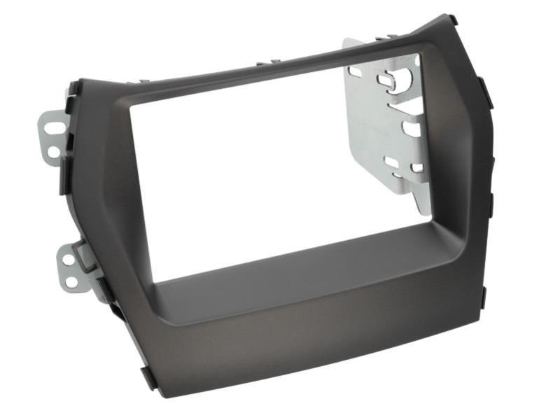 Support autoradio haut de gamme pour Hyundai Santa Fe DM ap12 finition noir mat