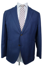 Bonobos Blazer Mens 42 Short Blue Italian Wool Slim Fit Sport Coat Jacket