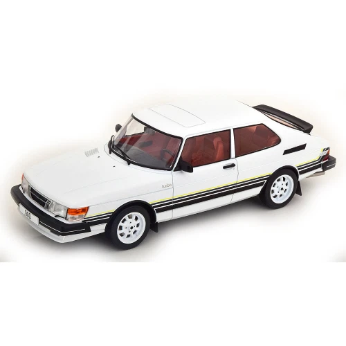 SAAB 900 TURBO 1981 WHITE 1:18 Modelcargroup Auto Stradali Modellino Nuovo - Immagine 3 di 3