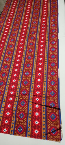 Schwartz Liebman Textilien Stoff Vintage Azteken Südwesten Geometrisch Tribal LESEN - Bild 5 von 16