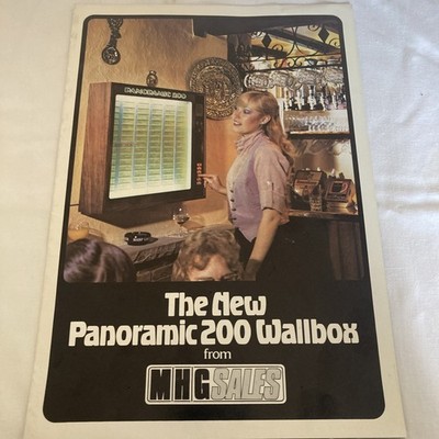Panorama 200 Wallbox Juke Box Reklame / Flyer Original - A4