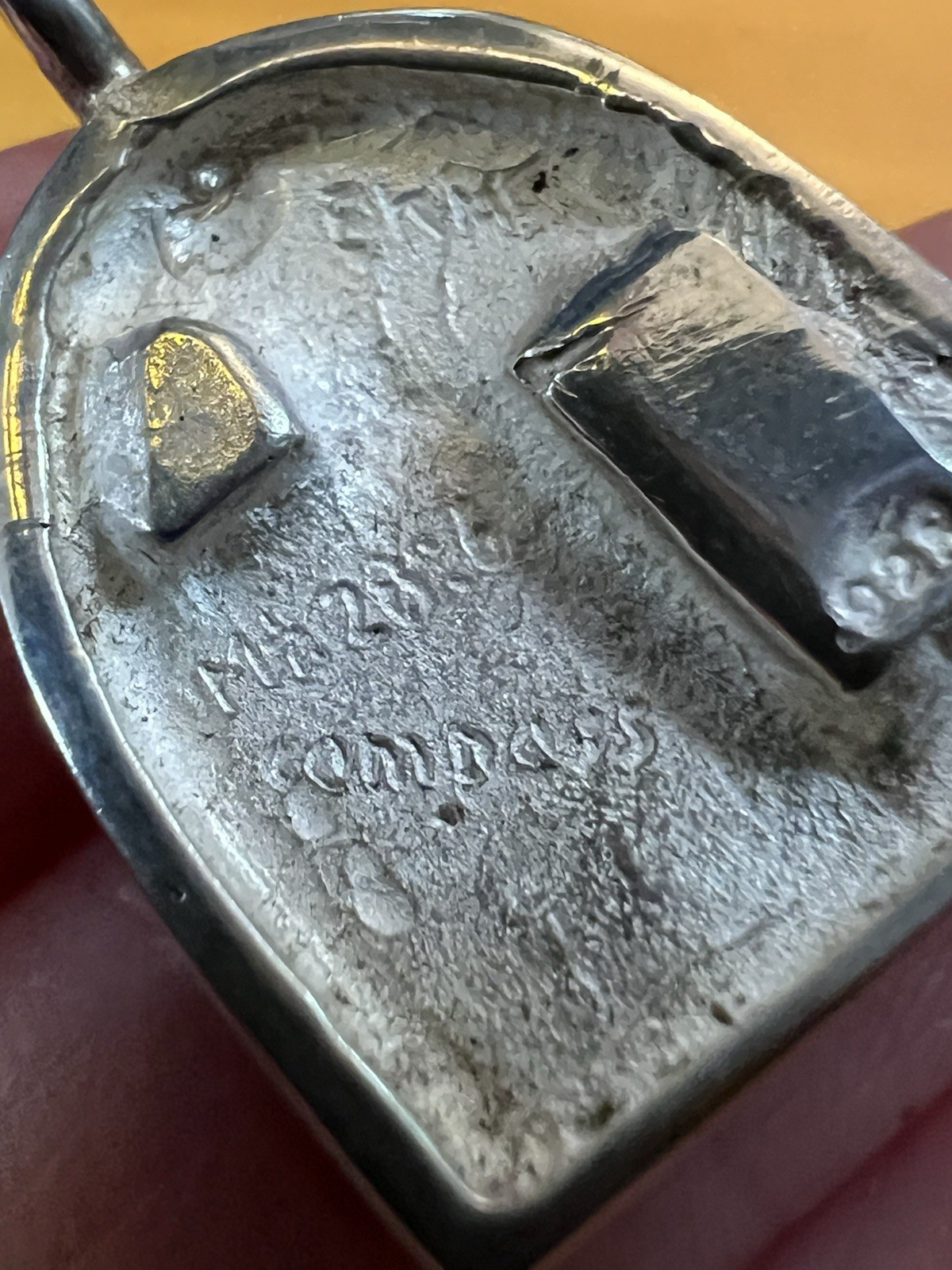 Sterling Silver Compass Empty Tomb Christian Pend… - image 8