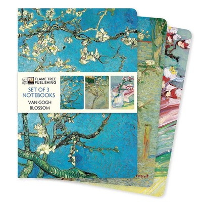 Flame Tree Publishing | Vincent Van Gogh: Blossom Set of 3 Standard Notebooks