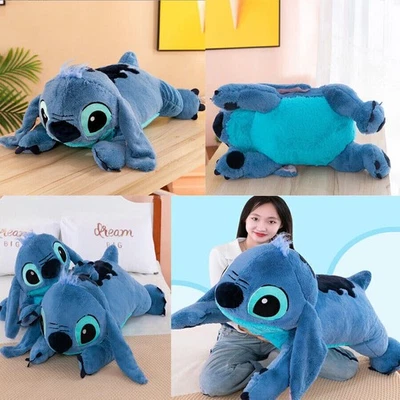 MARKENLOS 100cm Lilo Und Stitch Kuscheltier Spielzeug Plüschtier Blau Baumwolle Plush Gift