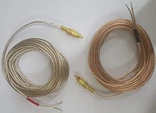Pair Speaker Wires with RCA Male Plugs on one end 20 feet