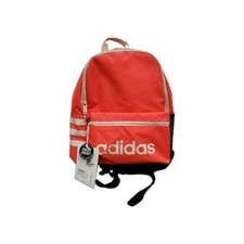 adidas Kids Youth Backpack Orange Black 3-Stripes School Bag New