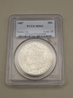 1887 $1 Morgan Silver Dollar PCGS MS63