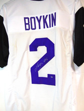 Trevone Boykin Autographed TCU Custom Jersey XL OKAuthentics COA