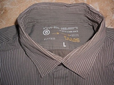 Jules Hemd L Brau weiß Gestreift #E9296