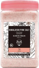 Soeos Himalayan Pink Salt, Fine Grain, 80Oz (5 Pound), Non-Gmo Himalayan Salt, K