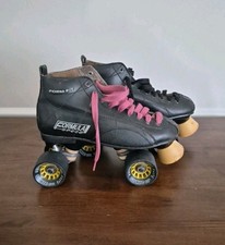 FORMULA SPEED Form Fit Size 6 Womens Roller Skates Sonic GTS Wheels Black