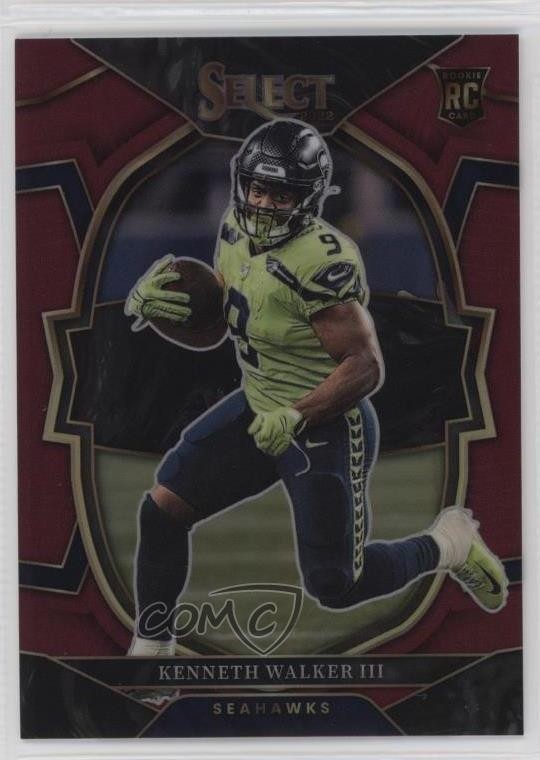 2022 Panini Select Concourse Maroon Prizm 101/149 Kenneth Walker III #2 07lk