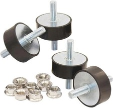 M10 Rubber Vibration Isolator Mounts Double Stud Shock Absorber Isolation Ant...