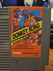 Nintendo NES Donkey Kong Classics Suelto Probado Aut&eacute;ntico &iexcl;Etiqueta Perfecta!