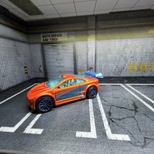 2003 Hot Wheels - Asphalt Assault Orange / Blue