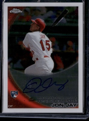 2010 Topps Chrome #178 Jon Jay Rookie Autographs