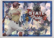 2021 Leaf Metal Draft State Pride Blue Crystals 15/15 Sal Frelick Auto 0iy9