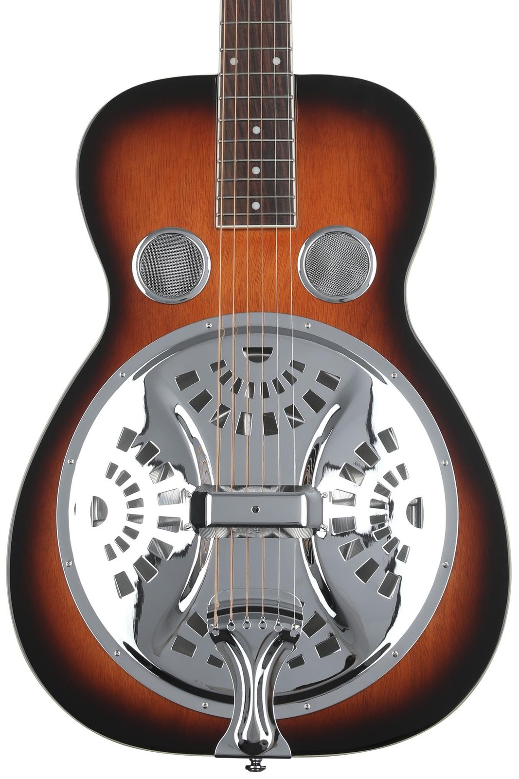 Золотистая гитара PBR Paul Beard Signature Series с резонатором на круглой горловине - Tobacco 219390₽