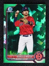 2022 Bowman Chrome Draft Sapphire Edition Green 18/50 Marcelo Mayer #BDC-123 1v3